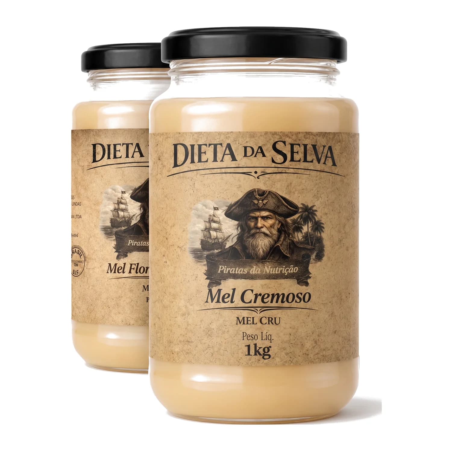 Combo 2 potes — mel cru da Dieta da Selva